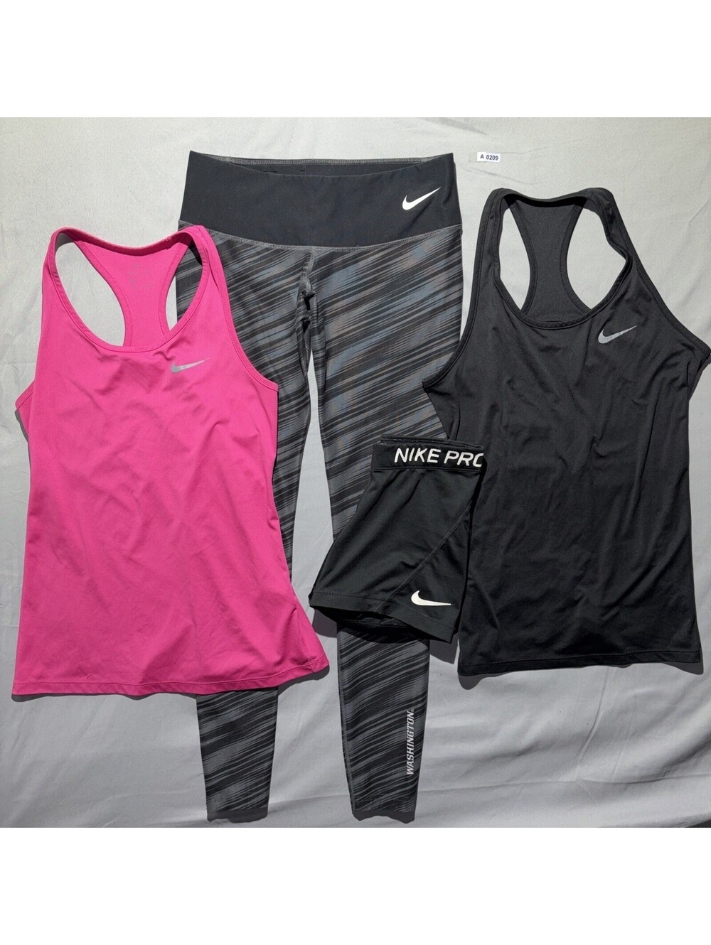 Nike Dri-FIT Womens XS Leggings Tanks Washington Cheer Leader 3pc +1 FREE XS Pro